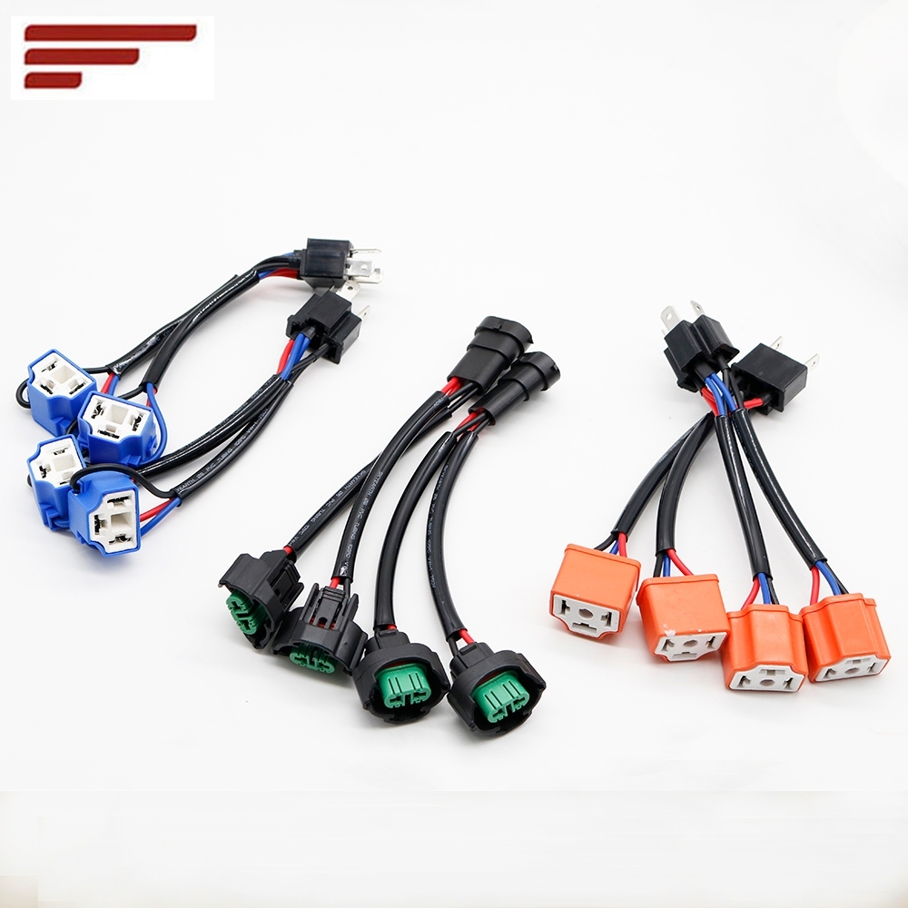 1 ชิ้น H4 ชาย H4 หญิงเซรามิค, H11 ชาย H11 หญิงรถบรรทุกไฟหน้า Extension Connector ซ็อกเก็ตอะแดปเตอร์