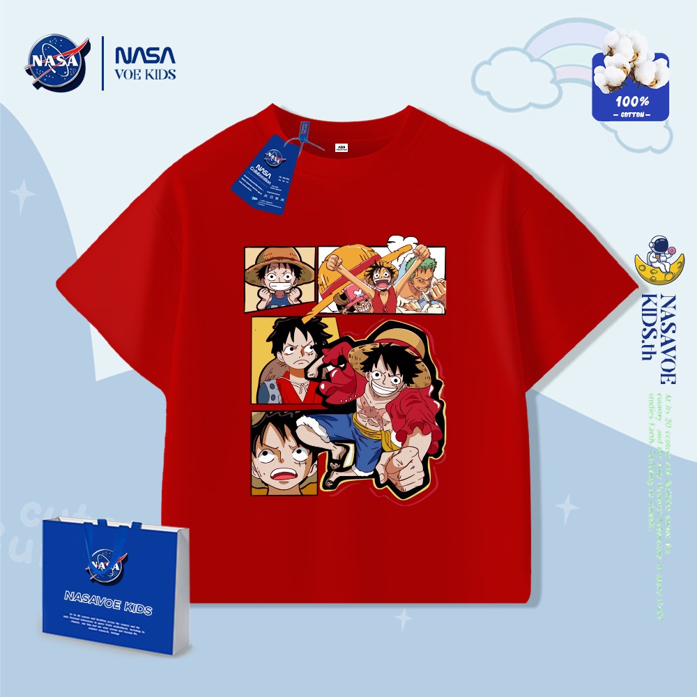 พร้อมส่งภายใน 24 ชม. NASAVOEBABY Boys แขนสั้น One Piece พิมพ์การ์ตูนเสื้อยืดผ้าฝ้ายแท้ 100%แขนสั้น 2026 ฤดูร้อน - รูปที่ 2
