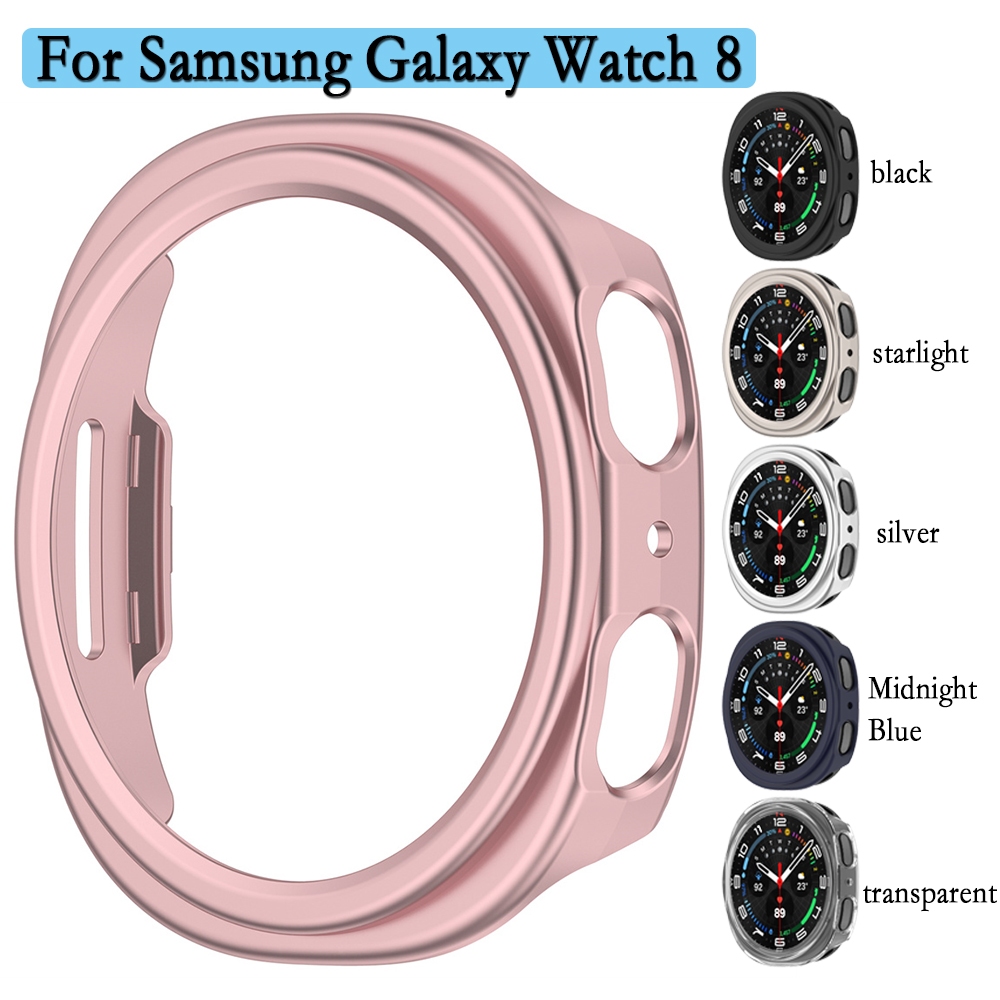 เคสพีซีสําหรับ Samsung Galaxy Watch 8 Hollow และทนทานฝาครอบพีซีแบบแข็งนาฬิกาตกแต่งสําหรับ Galaxy Watch 8