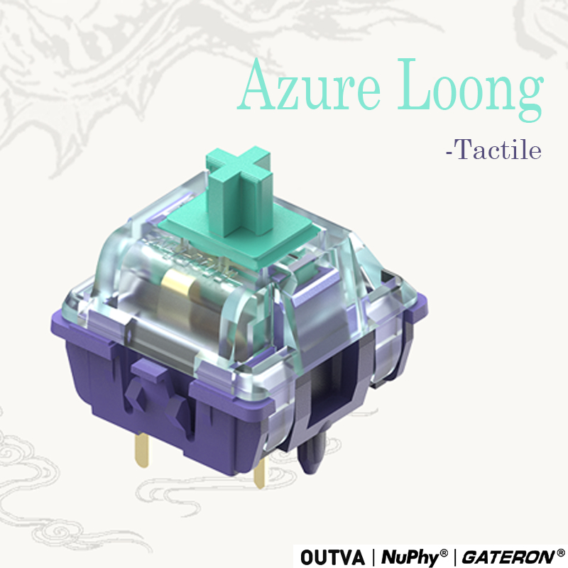 -LW- OUTVA & NuPhy & GATERON Azure Loong V4 สวิตช์สัมผัสสวิตช์คีย์บอร์ดแบบกลไกแบบกําหนดเอง