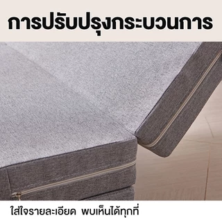 DreamHug เตียงนอนพับได้ ที่นอน3พับหนา5/10นิ้ว ขนาด 3 ฟุต/4 ฟุต/5 ฟุต/6 ฟุต ที่นอนสุขภาพ