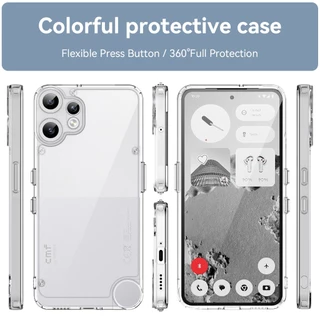 UFLAXE COMO - เคส Nothing CMF Phone 2 Pro - เคสแข็งใสกันเหลืองกันกระแทก เคสโทรศัพท์บางเฉียบป้องกันรอยนิ้วมือ