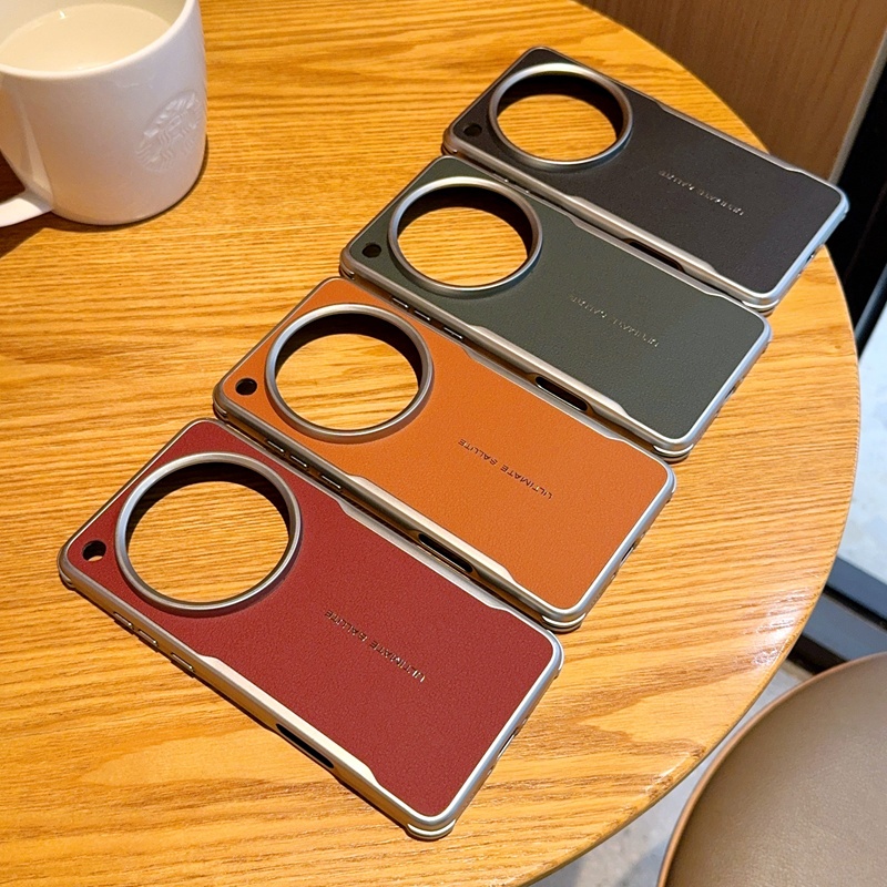 YUTANG Blade Series Built-in Magnetic Ring Leather Case for OPPO Find X8 Pro X8S+ X8Ultra Skin feel Protection Cover ราคา ถูกที่สุด ดีลบีเคเค แกลเลอรีภาพที่ 2