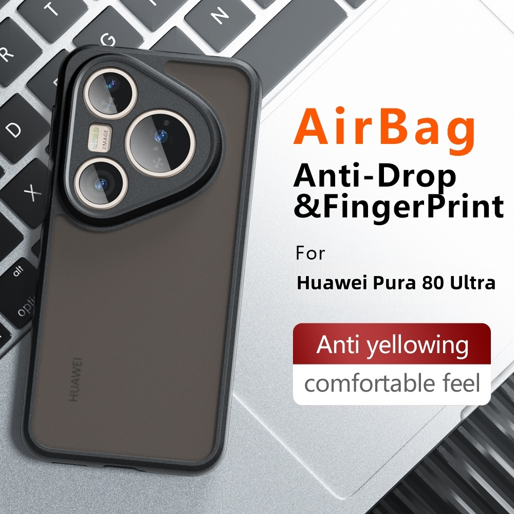 ปลอกสําหรับ Huawei Pura 80 Ultra Pura80Ultra P80Ultra P80U เคสโทรศัพท์หรูหรา Clear Frosted สี่มุม Ai