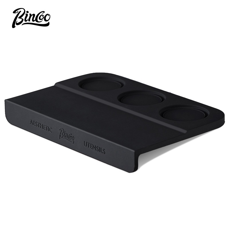 Bincoo Coffee Bar Mat Storage Mat เสื่อผงกาแฟมุมซิลิโคน Anti slip MAT เครื่องชงกาแฟ 51/53/58 มม.