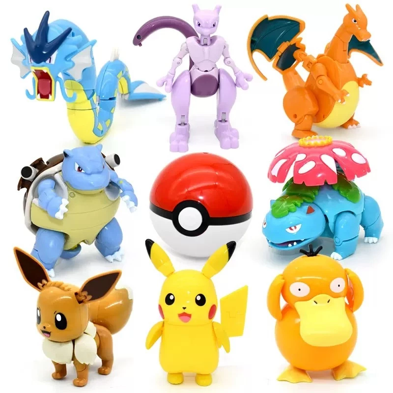 พร้อมสต็อก Pokemon Elf Ball โมเดล โปเกมอน Pikachu Action Figure อะนิเมะ Pokeball Charizard Gyarados Greninja Transformer ของเล่นสําหรับเด็ก thumbnail 4