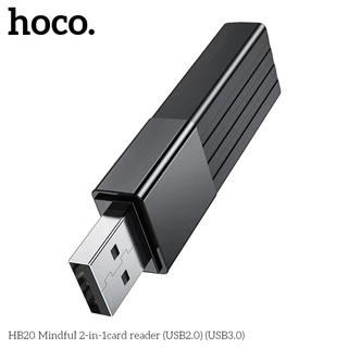 hoco. HB20 2-in-1 USB 2.0 3.0 การ์ดรีดเดอร์ โอนถ่ายข้อมูล คอมพิวเตอร์ Notebook