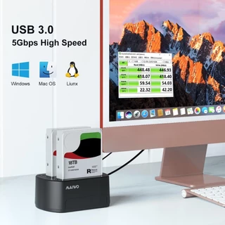 MAIWO HDD Clone Docking Station สําหรับ 2.5/3.5 นิ้ว HDD SSD รองรับ Offline Cluster (K3062)