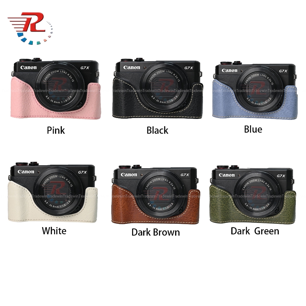 หนังกล้องครึ่งสําหรับ Canon G7X3 G7X Mark III G7X2 G7XII G7X Mark II กล้อง
