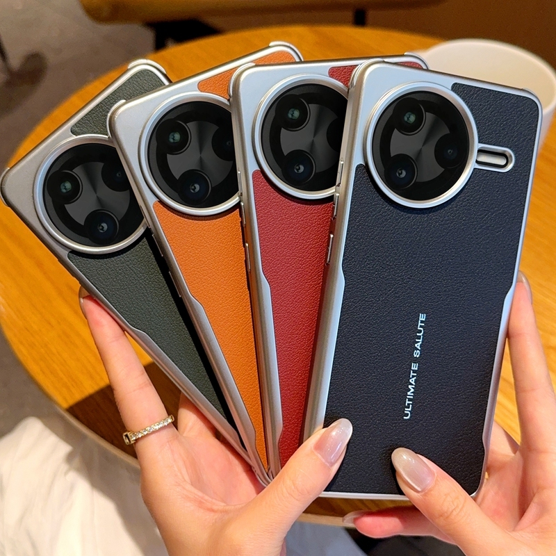 YUTANG Blade Series Built-in Magnetic Ring Leather Case for Redmi K80 Pro POCO F7 Pro F7 Ultra Skin feel Protection Cover