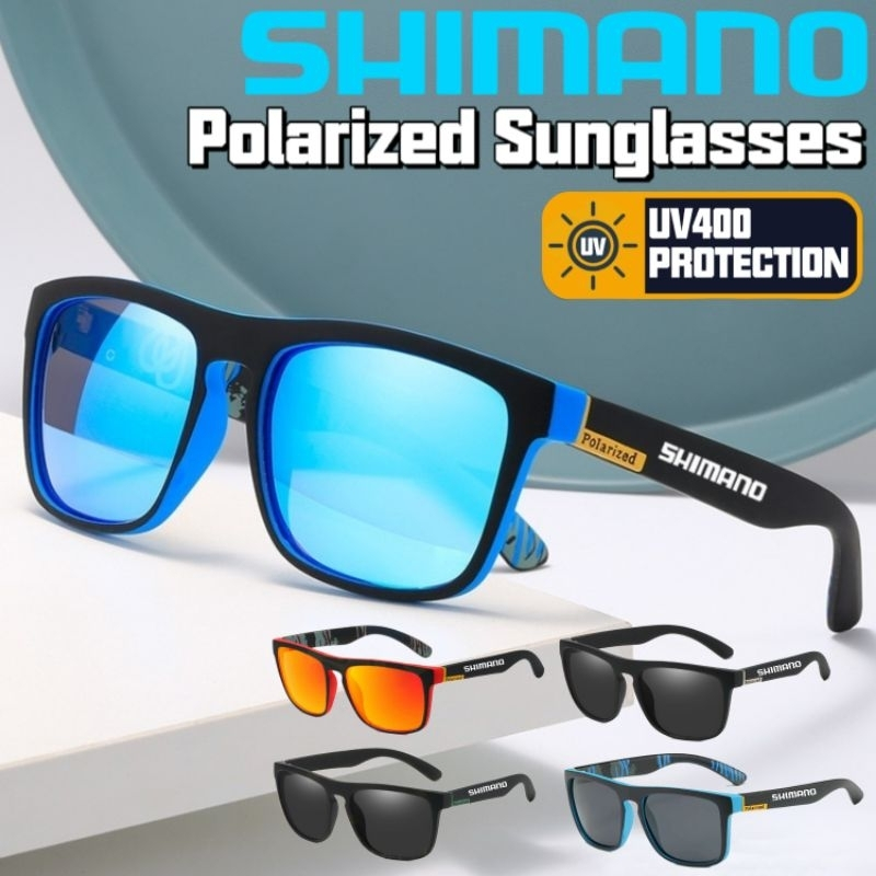 SHIMANO แว่นกันแดด แว่นกันแดดโพลาไรซ์สำหรับผู้ชาย,แว่นตากันแดดคลาสสิกสำหรับใส่ขับรถไปตั้งแคมป์ปีนเขา