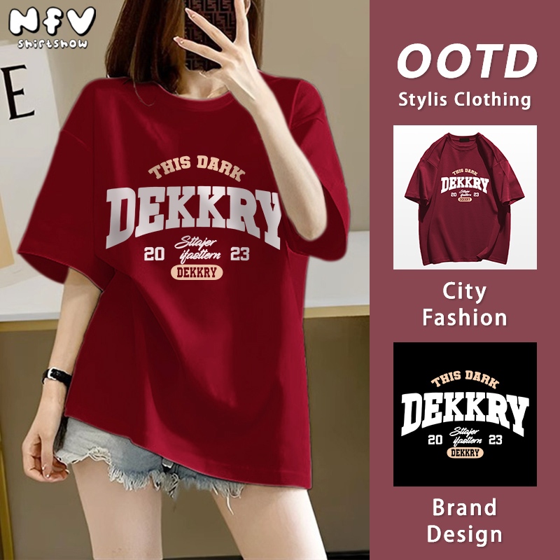 NFV สินค้ามาใหม่💕แบบนิ่ม เสื้อยืดคอตตอน100% ลายสกรีนตัวอักษรสุดเท่ alphabettshirt YG310