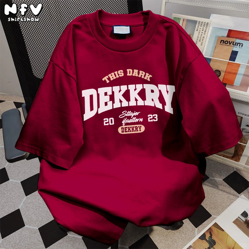 NFV สินค้ามาใหม่💕แบบนิ่ม เสื้อยืดคอตตอน100% ลายสกรีนตัวอักษรสุดเท่ alphabettshirt YG310