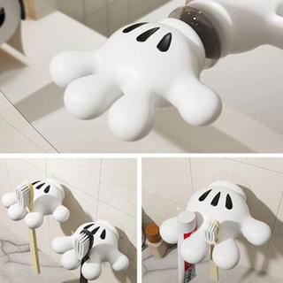 ที่ใส่แปรงสีฟันติดผนังชั้นเก็บของในห้องน้ําตะขอแขวน