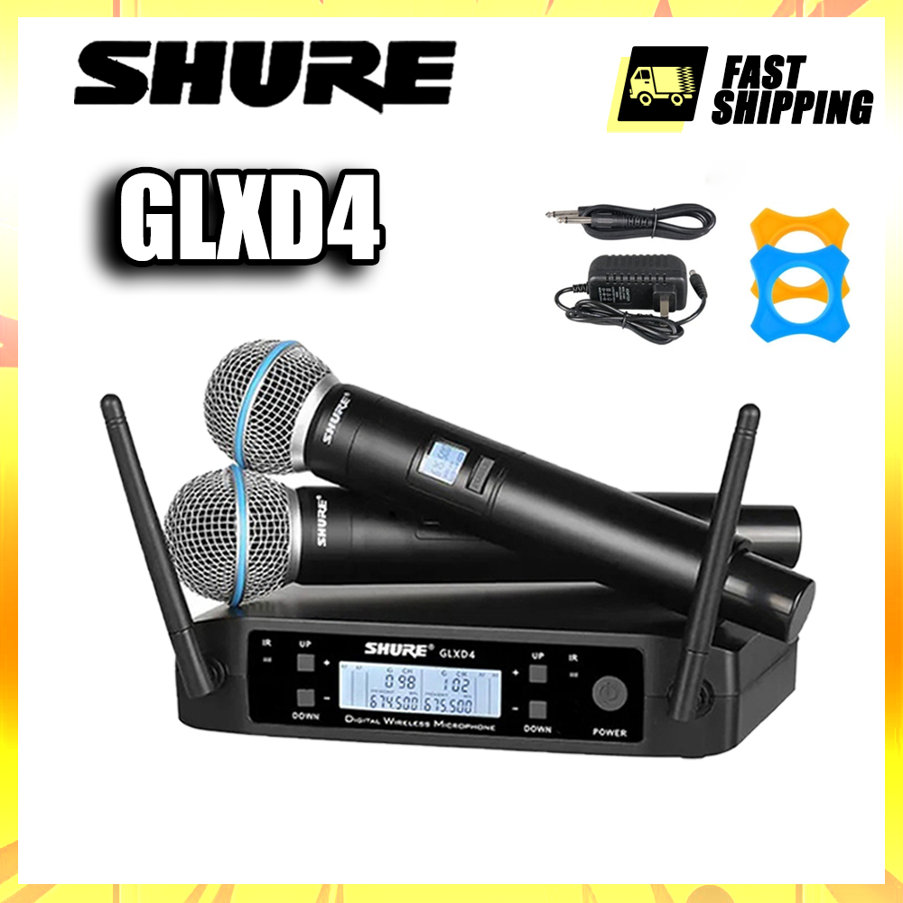 【ส่งไวภายใน5วัน】Shure GLXD4 ไมโครโฟนไร้สาย UHF ไมโครโฟนมือถือ