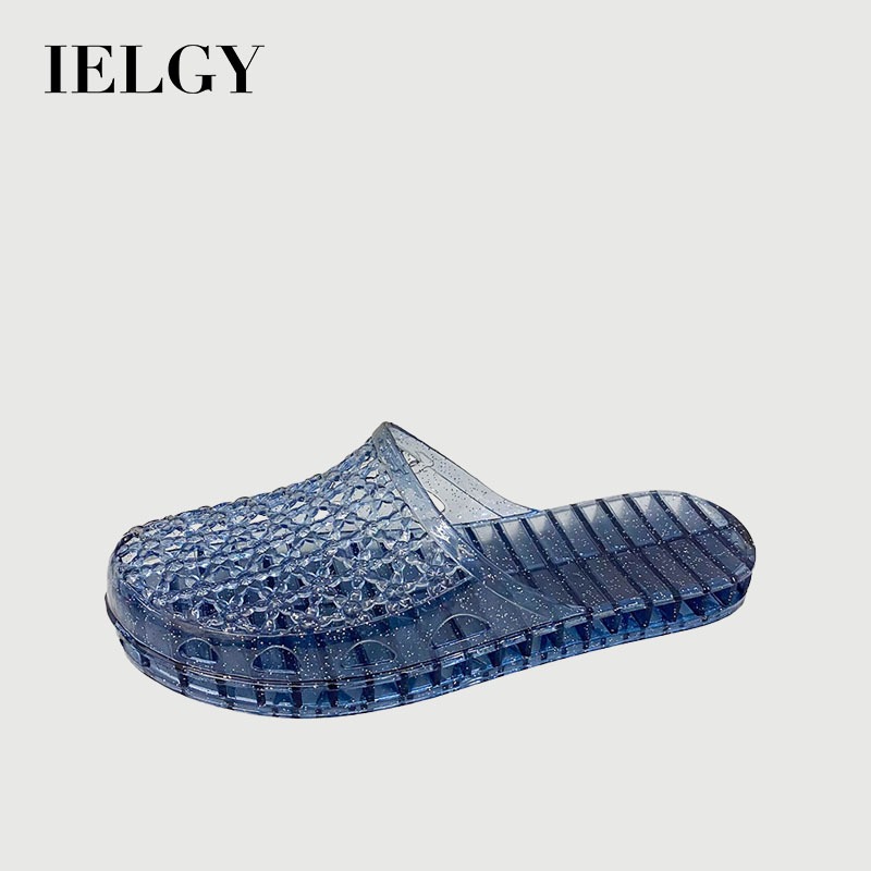 IELGY เป่าโถว คริสตัลกลวงรองเท้าแตะโปร่งใสแฟชั่นสตรีและอเนกประสงค์สไตล์ใหม่