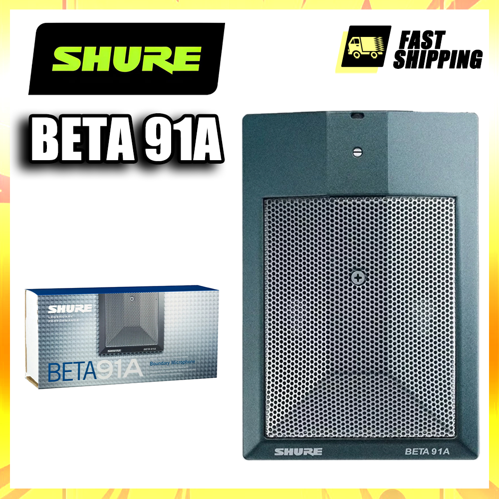 Shure BETA 91A ไมโครโฟนกลองเท้า - ไมโครโฟนคอนเดนเซอร์กึ่งคาร์ดิออยด์