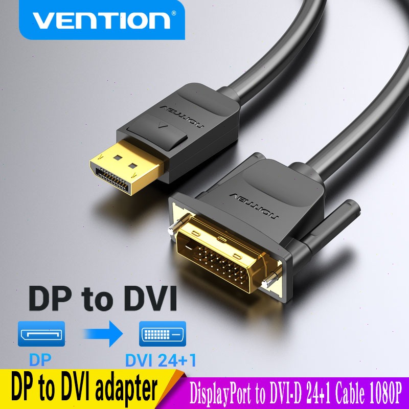 Vention DisplayPort to DVI Cable DP to DVI-D 24+1 Cable 1080P DP Male to DVI Male to Cable for Projector Monitor DP to DVI Cable 1m 1.5m 2m