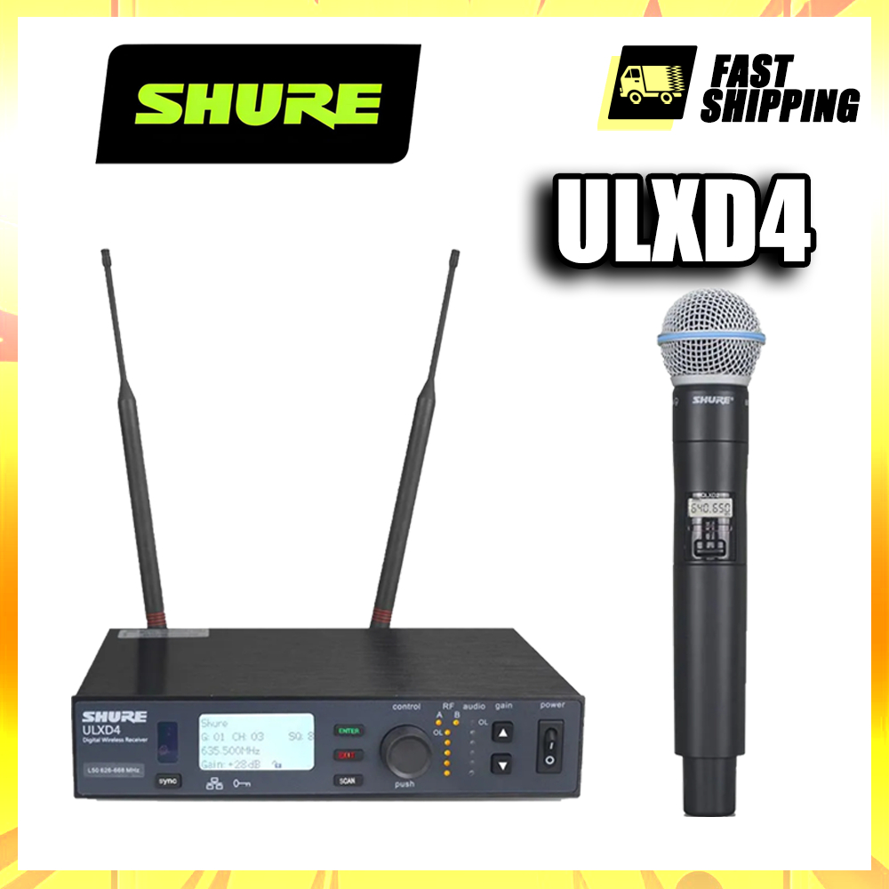 Shure ULXD4/BETA58A ไมโครโฟนร้องเพลงสด