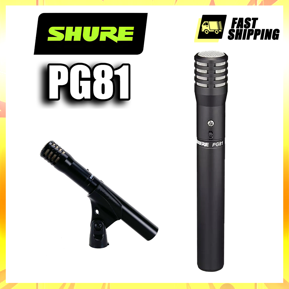 Shure PG81-LC ไมโครโฟนคอนเดนเซอร์เครื่องดนตรี, Cardioid