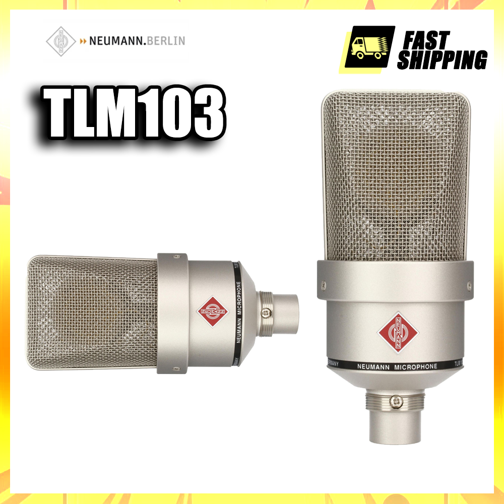Neumann TLM 103-MT ไมโครโฟน Cardioid ไดอะแฟรมขนาดใหญ่ สีดํา