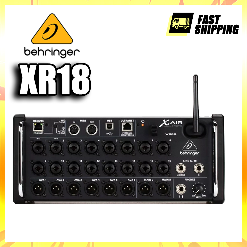 Behringer X Air XR18 มิกเซอร์ดิจิตอลควบคุมด้วยแท็บเล็ต