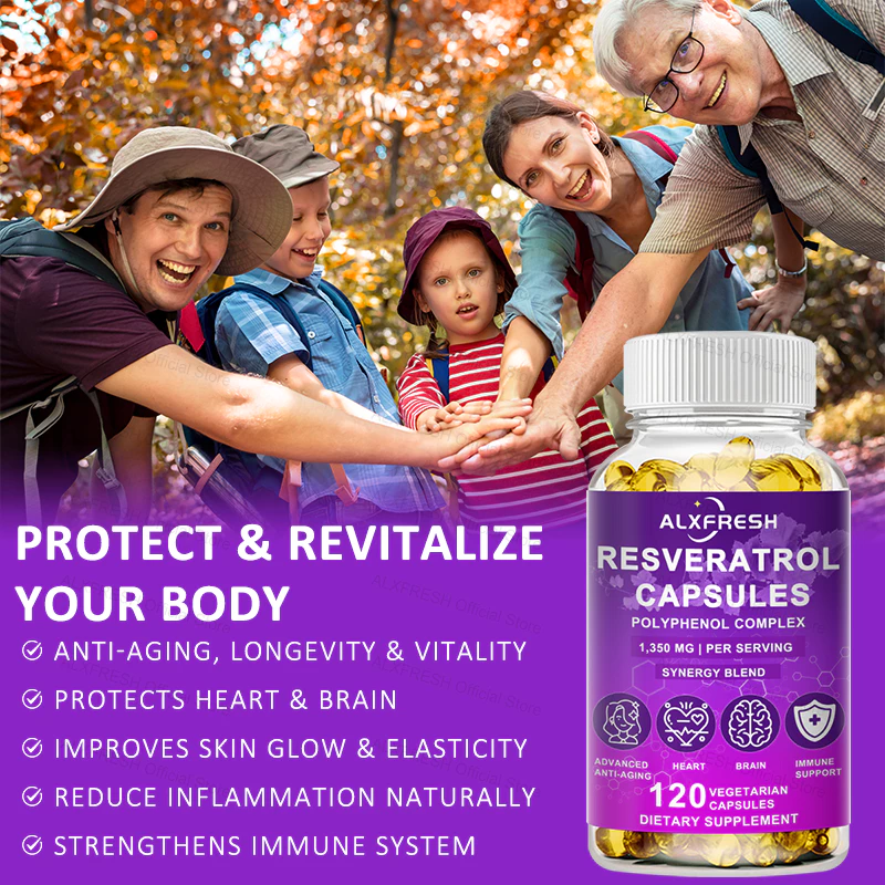 Resveratrol Complex Capsules สารต้านอนุมูลอิสระดูแลสุขภาพผิว thumbnail 7