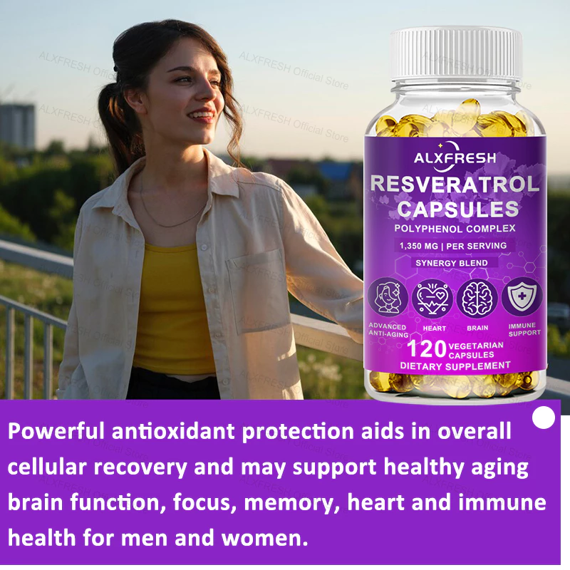 Resveratrol Complex Capsules สารต้านอนุมูลอิสระดูแลสุขภาพผิว thumbnail 6