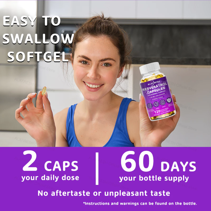 Resveratrol Complex Capsules สารต้านอนุมูลอิสระดูแลสุขภาพผิว thumbnail 9