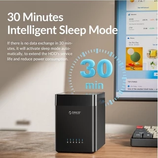ORICO 5-Bay 3.5 นิ้ว USB Hard Drive Enclosure แม่เหล็กเครื่องมือฟรี SATA เป็น USB 3.0/Type-C HDD Case (DS500)