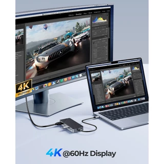 ORICO Docking Station USB Hub พร้อม M.2 SSD Enclosure 4K 60Hz HDMI PD100W ชาร์จ RJ45 SD/TF (OM28P)