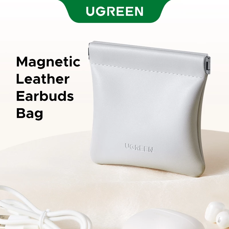 UGREEN หนังแม่เหล็กหูฟังถุงเก็บผ้านุ่มกํามะหยี่ซับหูฟังถุงเก็บได้อย่างง่ายดายเปิดและปิด110มิลลิเมตร*110มิลลิเมตร