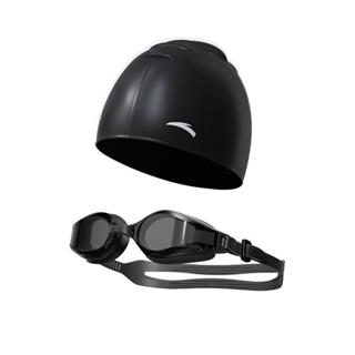 [สองชิ้น] ANTA ชุดอุปกรณ์ว่ายน้ําแว่นตาว่ายน้ําปกติหมวกว่ายน…