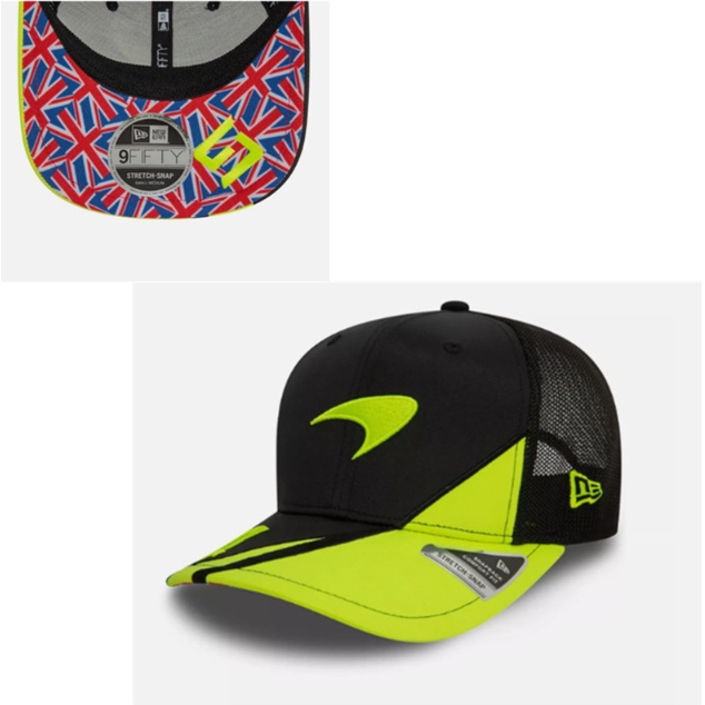 F1 Mclaren F1 Mclaren Fleet Racing Cap Player เบสบอลหมวกแบน Brim Mclaren โลโก้รถหมวก