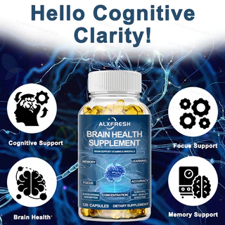Nootropic สําหรับโฟกัส + หน่วยความจําความรู้ความเข้าใจแคปซูล | พร้อมแปะก๊วย บิโลบา | รองรับชัดเจนของจิต