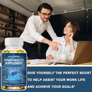 Nootropic สําหรับโฟกัส + หน่วยความจําความรู้ความเข้าใจแคปซูล | พร้อมแปะก๊วย บิโลบา | รองรับชัดเจนของจิต