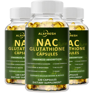 NAC Glutathione Capsules พร้อมวิตามินซีสําหรับดีท็อกซ์ตับ, I…