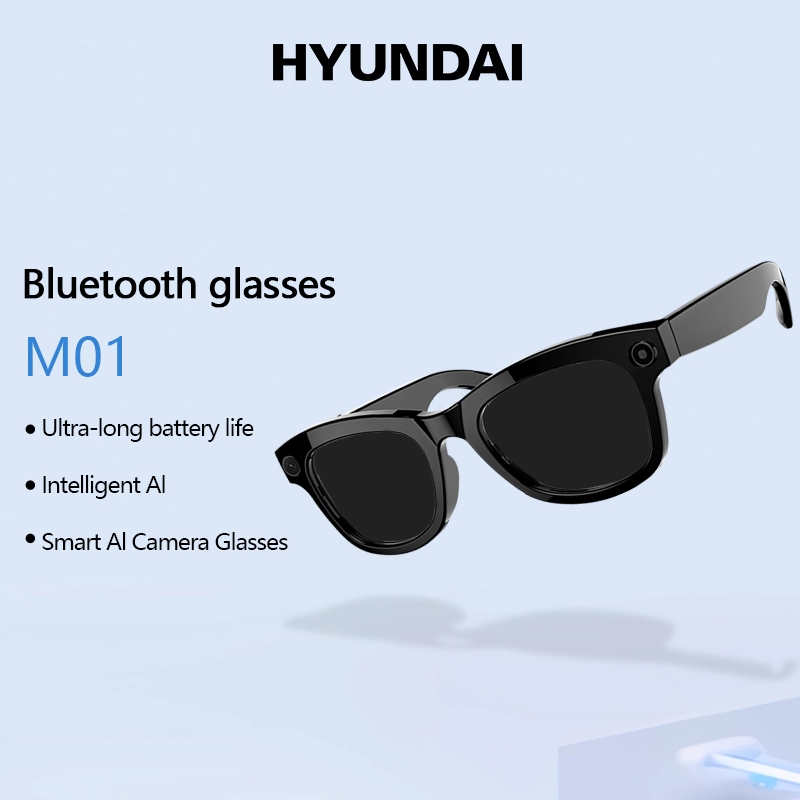 Hyundai M01 AI แว่นตาอัจฉริยะ แว่นตา HD การแปลอัจฉริยะ AI กล้องจดจําภาพ