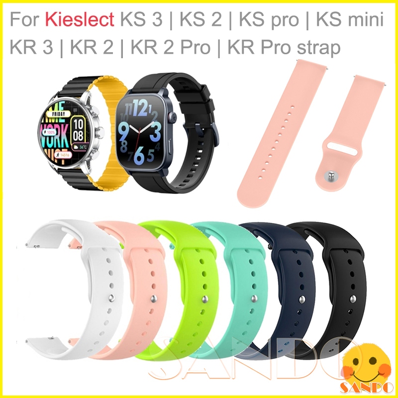 สาย Kieslect KS3 KS2 KS pro mini สมาร์ทวอท์ชสายซิลิโคนอ่อนนุ่ม Kieslect AI Smartwatch Elite 2 Kiesle