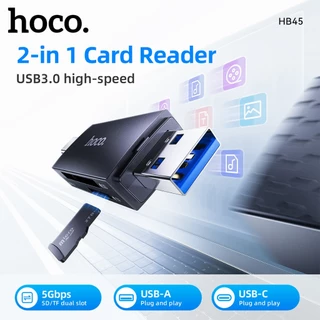 hoco. HB45 การ์ดรีดเดอร์ Type-C / USB 3.0 ความจุสูงสุด 2TB อ่าน SD / TF Card Reader