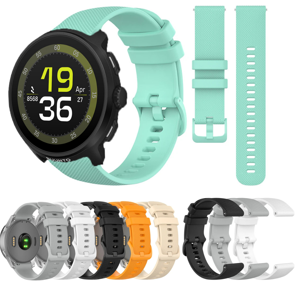 SUUNTO 20 มม.22 มม.Breathable Bandสําหรับสายอ่อนSUUNTO 3 9 5 PEAK PRO RACE S/OCEAN/VERSAL/ฟิตเนส/OCE