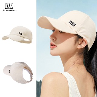 Louiswill หมวกเบสบอลเปล่า กันแดด ทรงหางม้า ขนาดใหญ่ สไตล์ฮิป…