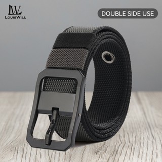 หลุยส์วิลล์ เข็มขัดผู้ชายกลางแจ้งเข็มขัดไนลอนเข็มขัดสองด้านเ…