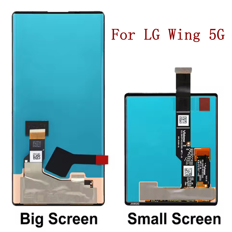 6.8 "LCD สําหรับ LG Wing 5G จอแสดงผล LCD หน้าจอสัมผัสสําหรับ LG Wing LMF100N LM-F100N F100 จอแสดงผลอ