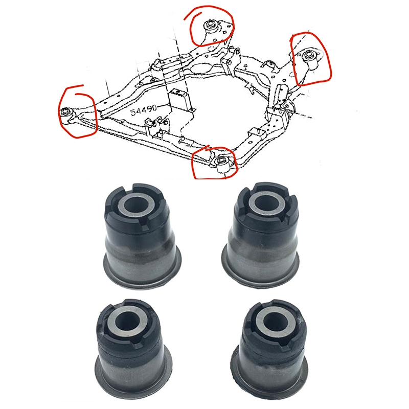 NISSAN TEANA J31 TEANA J32 TEANA L33 บูชคานหน้า(4PCS)MADE IN JAPAN