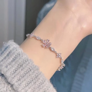 เครื่องประดับ สร้อยข้อมือ สีเงิน แบบเรียบง่าย แฟชั่นฮิปฮอป สไตล์เกาหลี สําหรับผู้ชาย และผู้หญิง