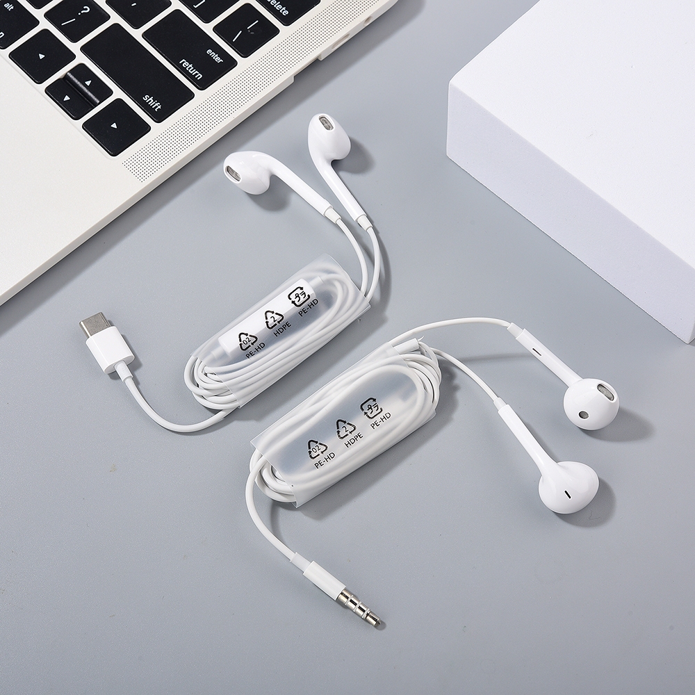 OPPO 3.5 มม./ประเภท C หูฟัง MH135 ในหูชุดหูฟังแบบมีสายไมโครโฟนในตัว Hifi กีฬาหูฟังสําหรับ OPPO A3 A5