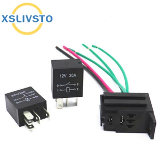 1 ชุด DC 12V 30A Rated Current 1NO 1NC SPDT 4/5 Pins รถยานยนต์นาฬิกาปลุกรีเลย์ 40 Amp ใหม่ xslivsto DJ7054YE-4.8/6.3-21 G196