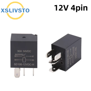 1 ชุด DC 12V 30A Rated Current 1NO 1NC SPDT 4/5 Pins รถยานยนต์นาฬิกาปลุกรีเลย์ 40 Amp ใหม่ xslivsto DJ7054YE-4.8/6.3-21 G196