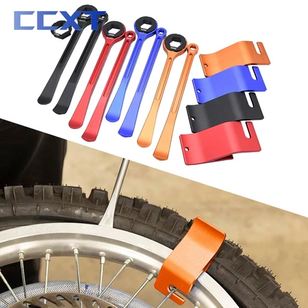 Universal CNC ยางเครื่องมือ Lever ช้อนเพลาประแจยางเปลี่ยนสําหรับ Husqvarna KTM Honda Suzuki Kawasaki Yamaha BETA GasGas